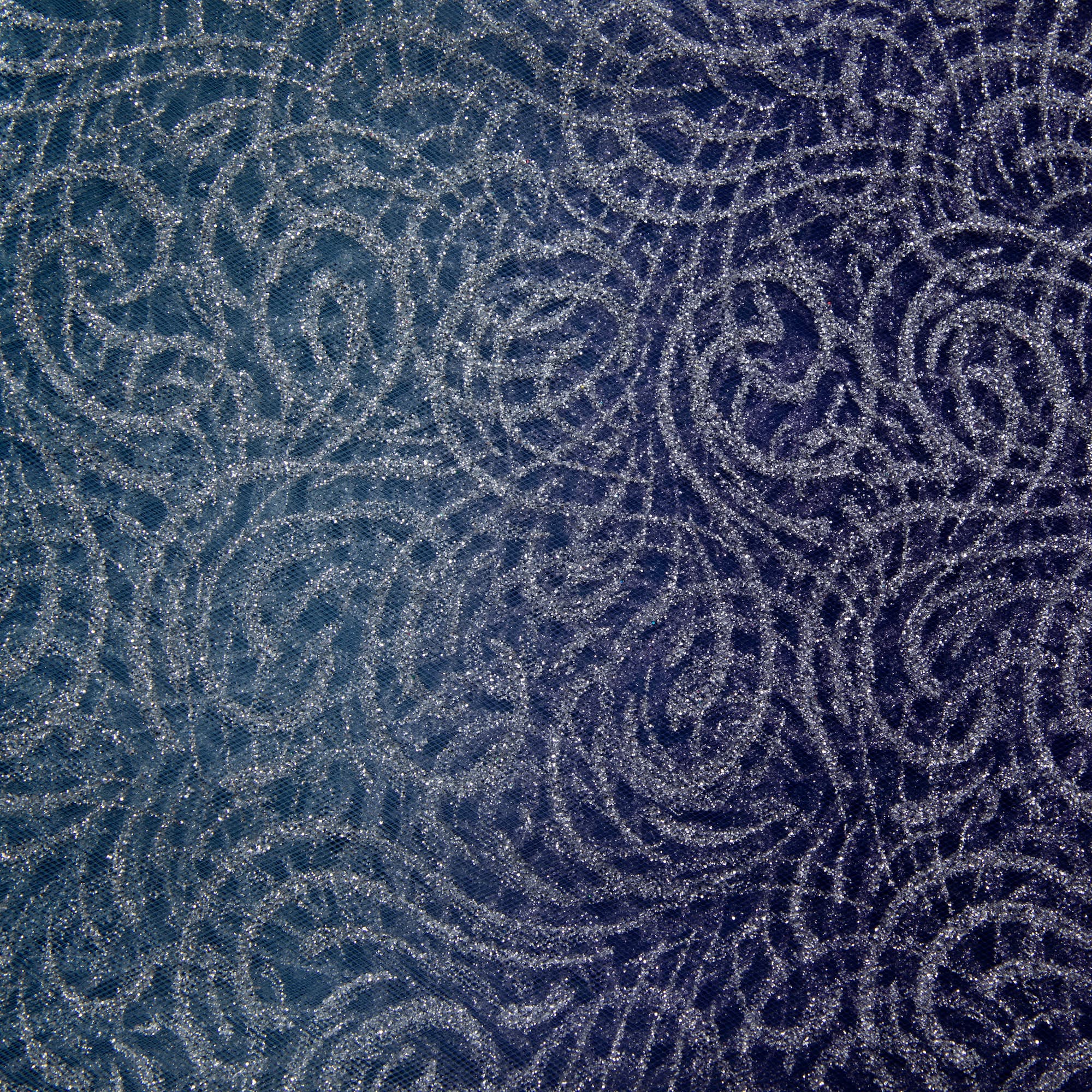 Wyla Purple & Silver Deco Mesh